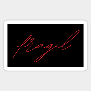 fragil - german language RED Magnet